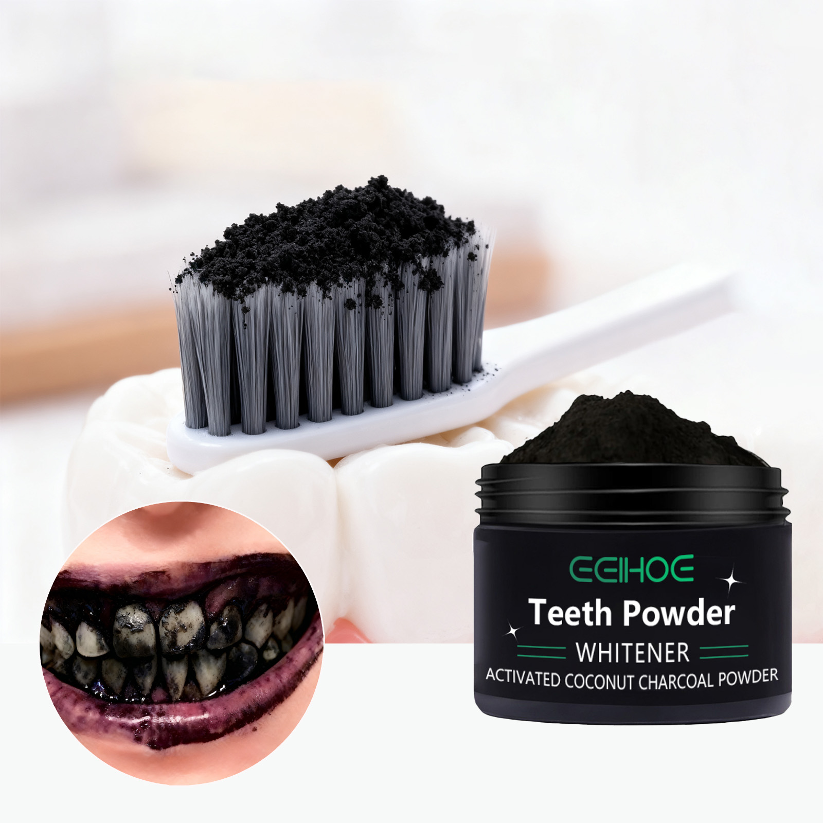 Activated Charcoal Powder - Teeth Whitening Powder Natural Deep Cleaning