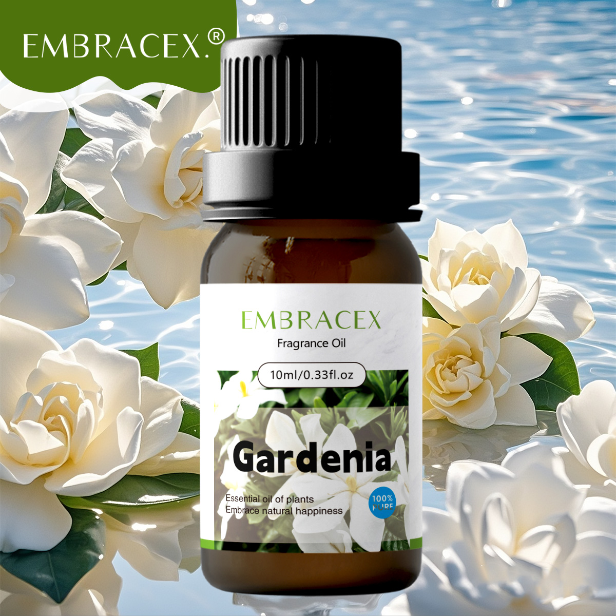 Castor Oil Soap - 10ml Gardenia Essential Oil Massage Oils