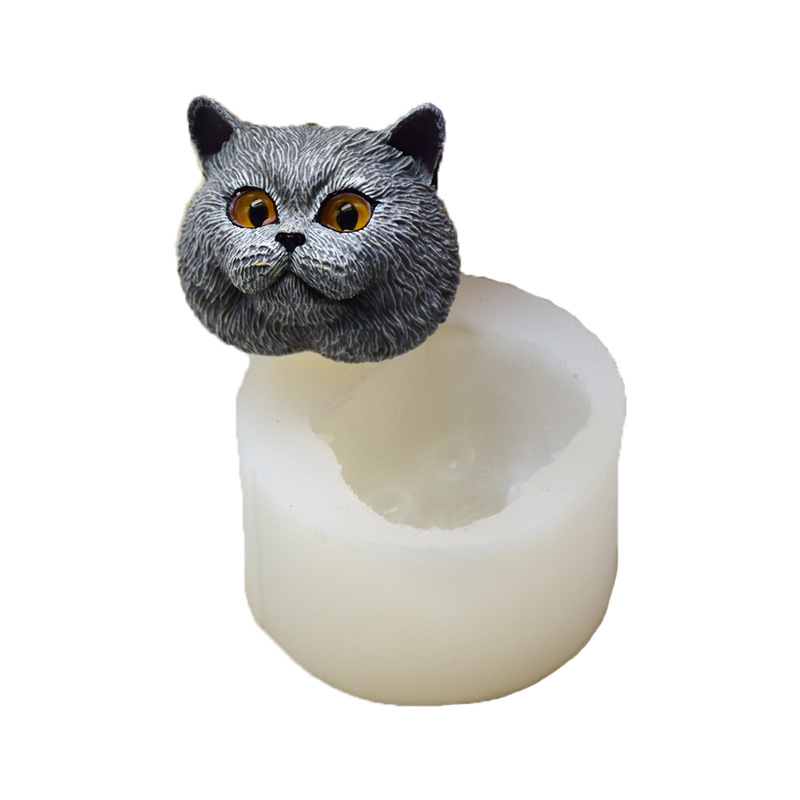 Soap Making Handmade - Silicone Mold Short-haired Cat Shaped Handmade