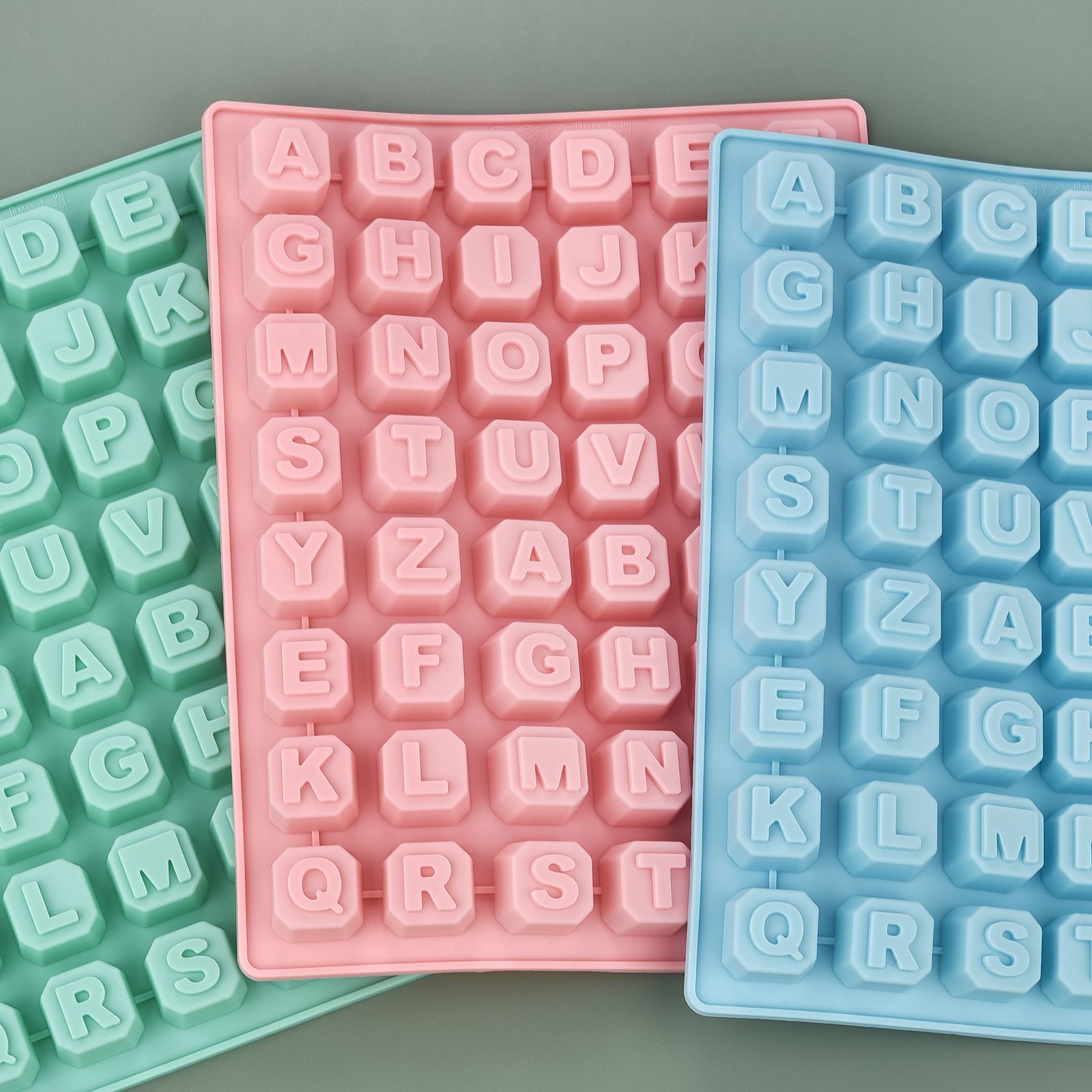 Soap Making Handmade - 48 Letter Enghish Alphabet letter Silicone