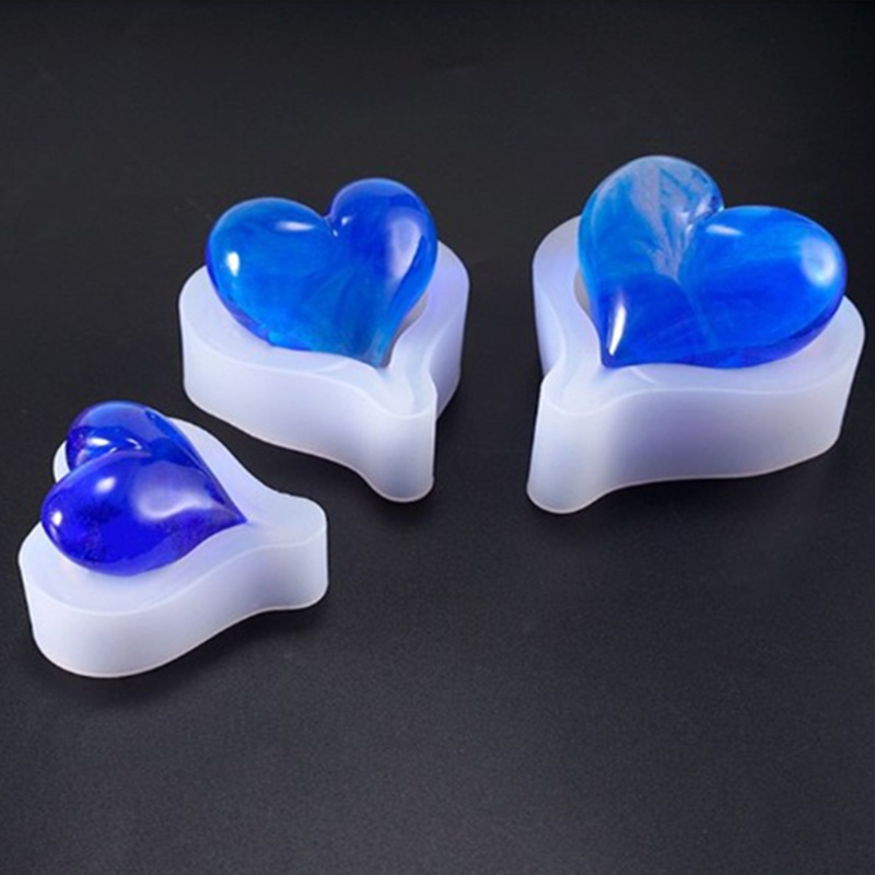 Soap Making At Home - 1PCS 3D Heart Shape Silicone Mold