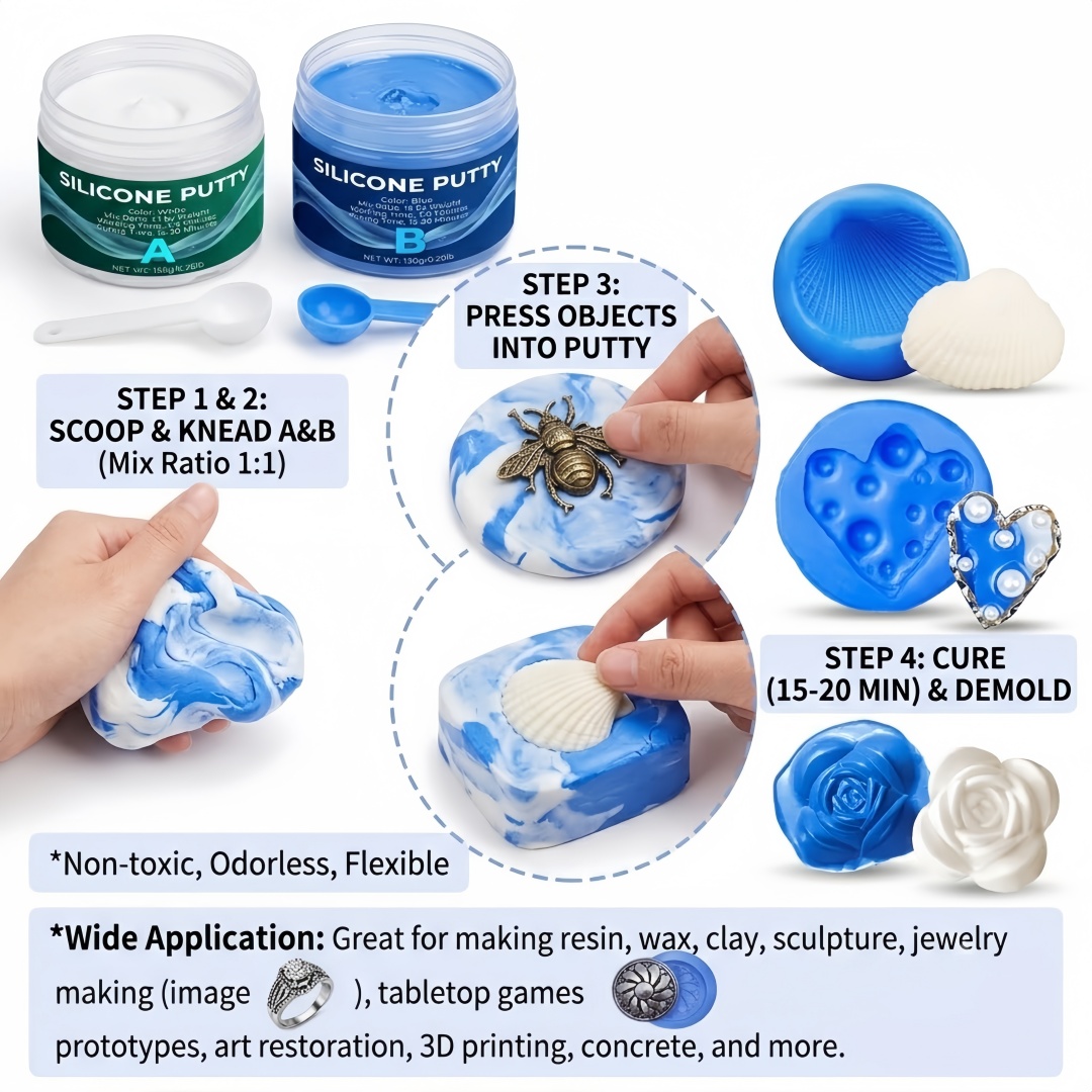Silicone Putty Mold Making Sup - Soap Making Handmade 评论和价格