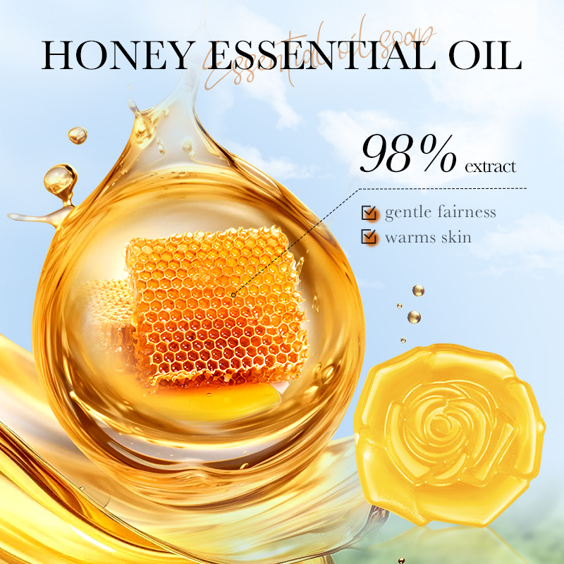 1Pcs Honey Handmade Soap Clean - Castor Oil Soap 评论和价格