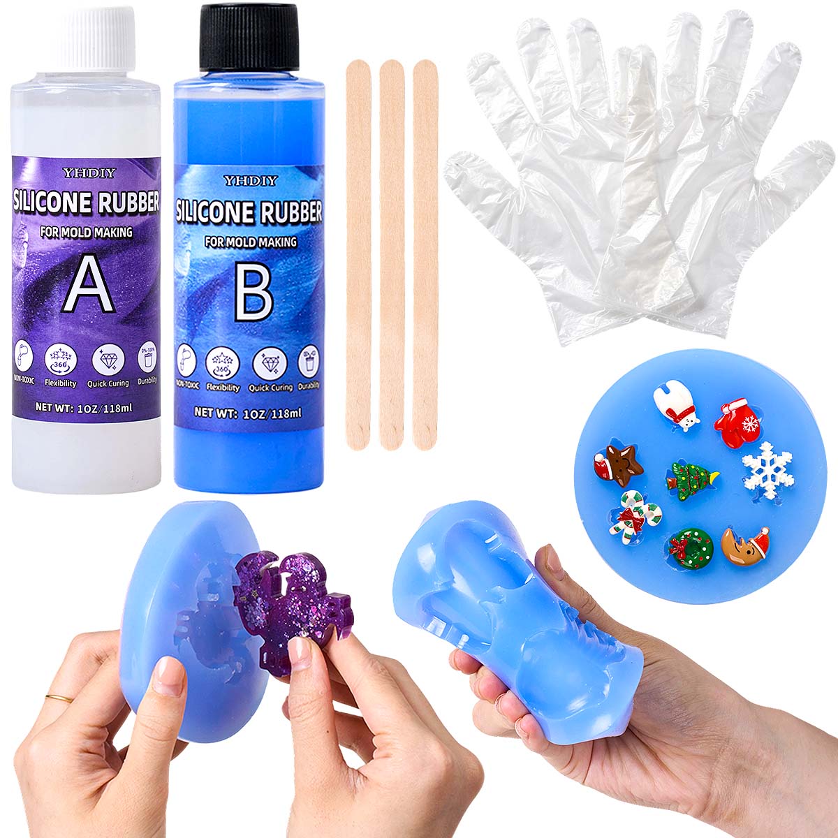 118ml/296ml Silicone Mold Maki - Soap Making Liquid 评论和价格