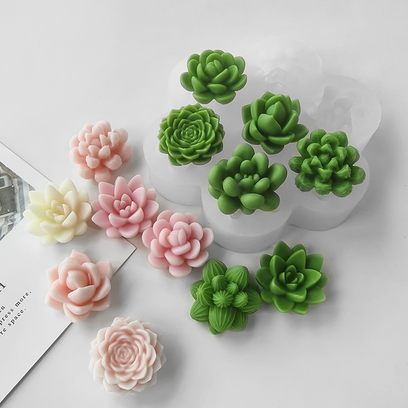 7 In1 Succulent Cactus Silicon - Soap Making At Home 评论和价格
