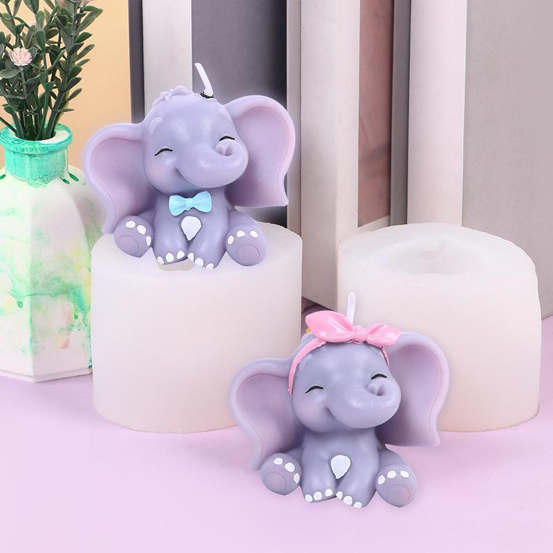 Cute 3D Elephant Silicone Cand - Soap Making Handmade 评论和价格