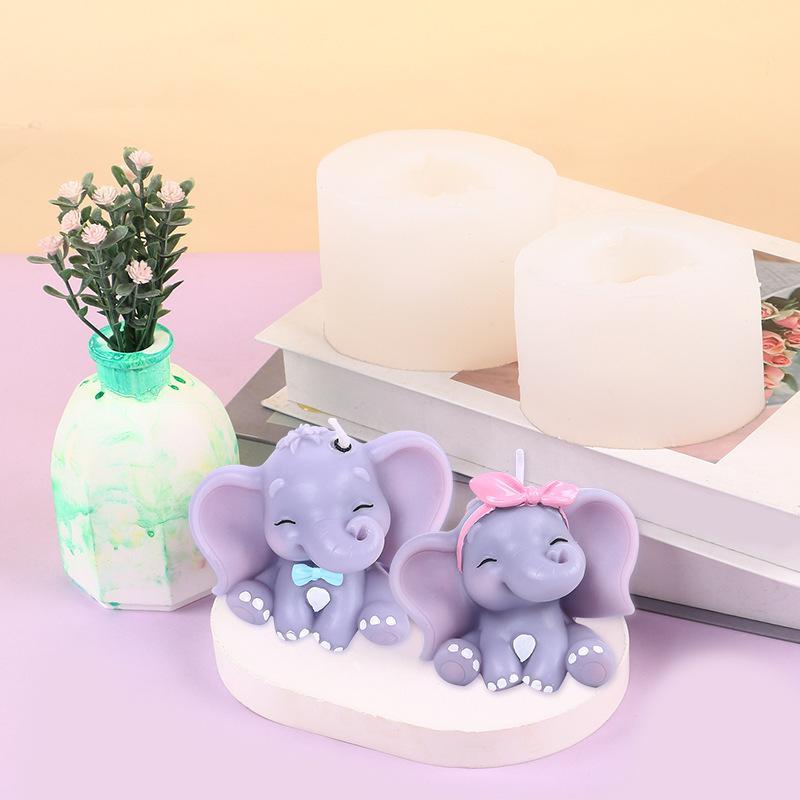 Cute 3D Elephant Silicone Cand - Soap Making Handmade 评论和价格