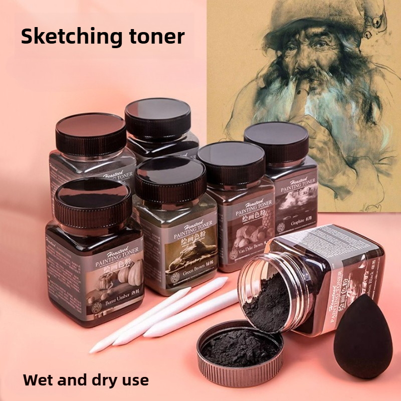10 Colors Sketch Toner Dry Wet - Activated Charcoal Powder 评论和价格
