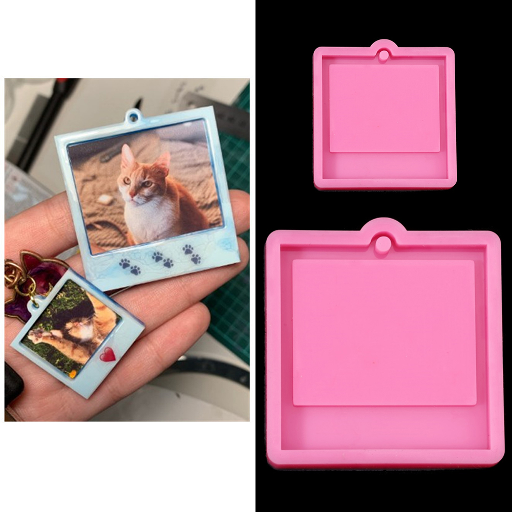 Photo Frame Epoxy Resin Keycha - Soap Making Handmade 评论和价格
