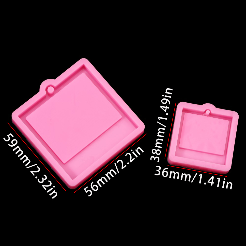 Photo Frame Epoxy Resin Keycha - Soap Making Handmade 评论和价格