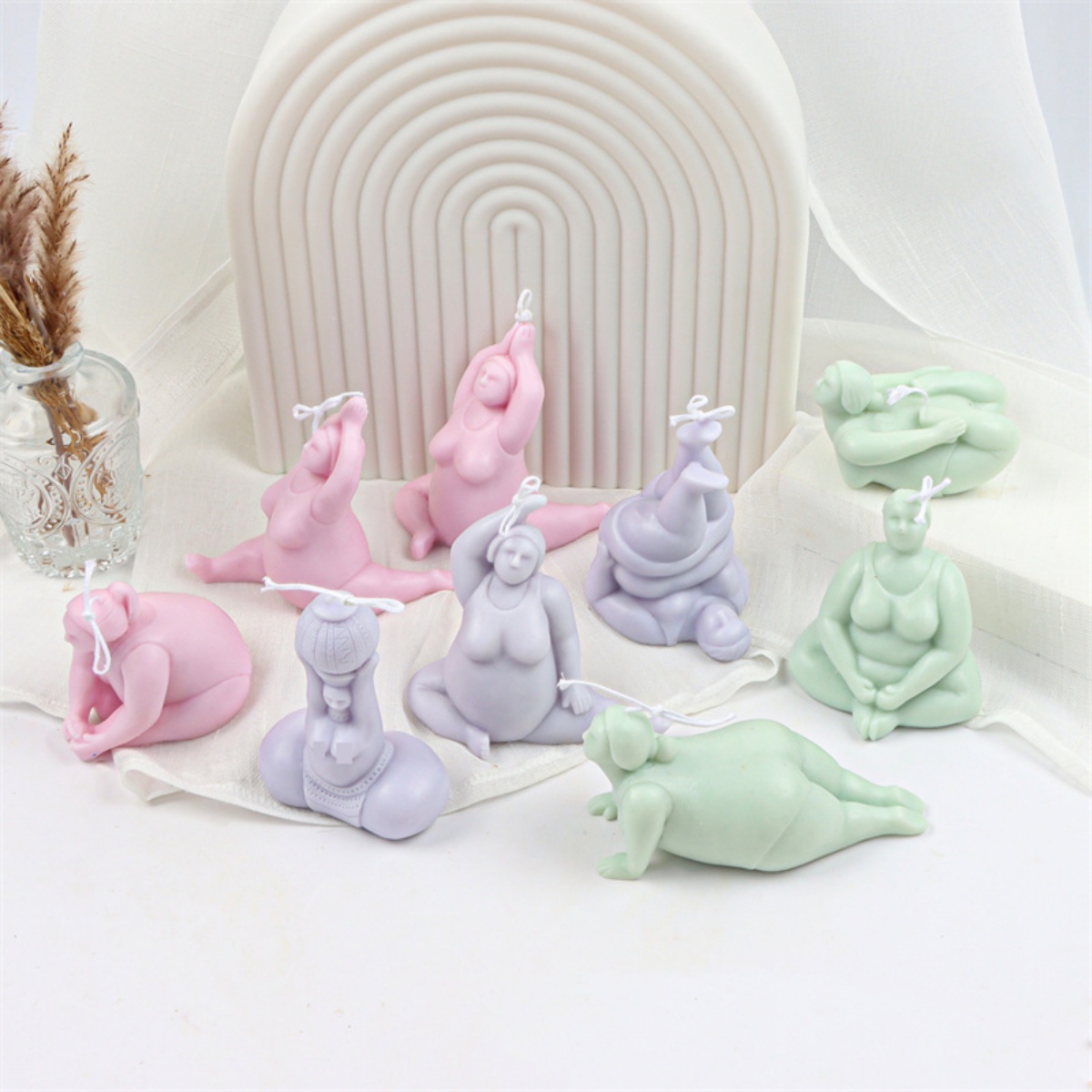 3D Lady Body Candle Mold Yoga  - Soap Making At Home 评论和价格