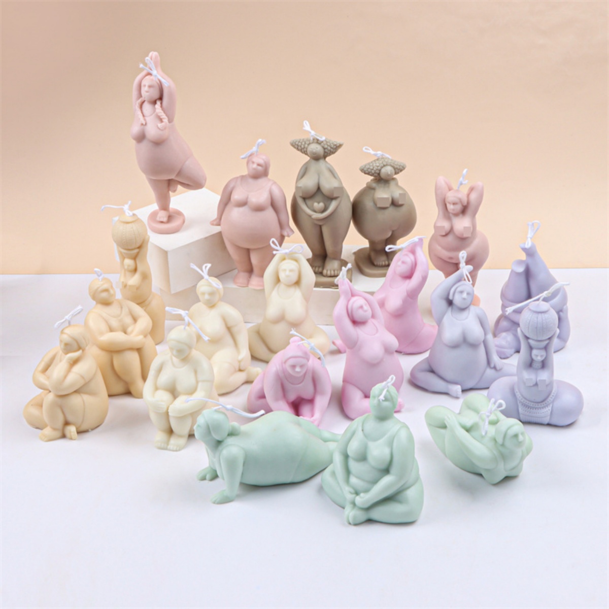 3D Lady Body Candle Mold Yoga  - Soap Making At Home 评论和价格