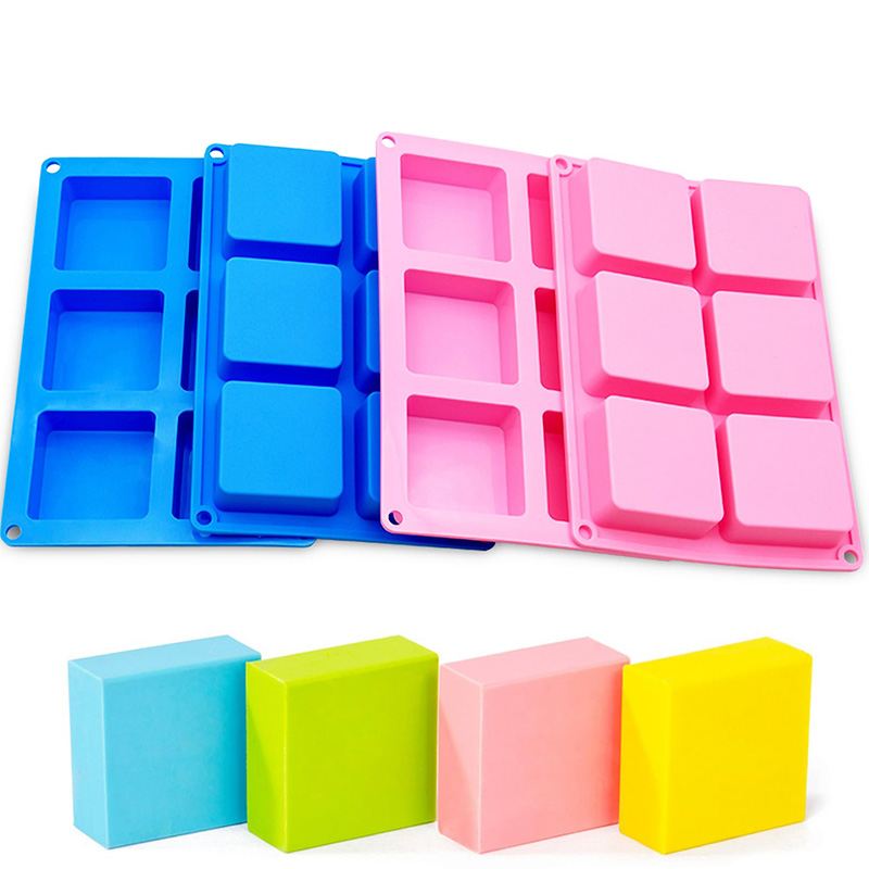 Square Soap Molds 6-Cavity Non - Soap Making Kit 评论和价格