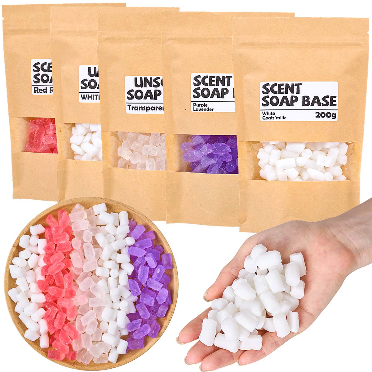 200g Color Glycerin Soap Base  - Soap Making Goats Milk 评论和价格