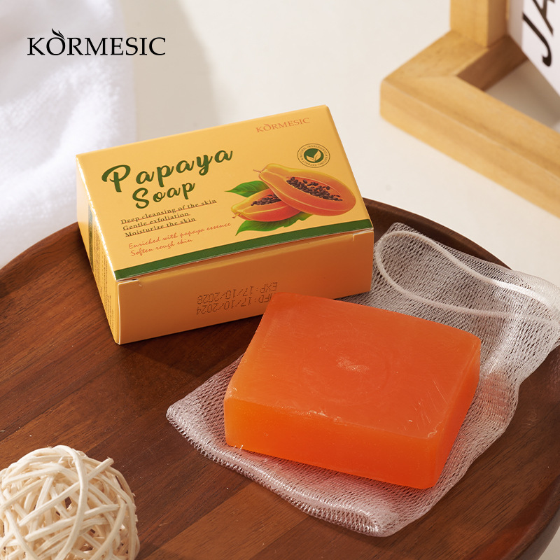 100g KORMESIC Hand Made Papaya - Castor Oil Soap 评论和价格