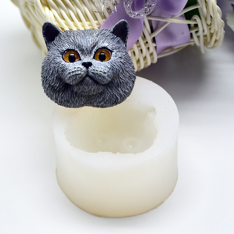 Silicone Mold Short-haired Cat - Soap Making Handmade 评论和价格
