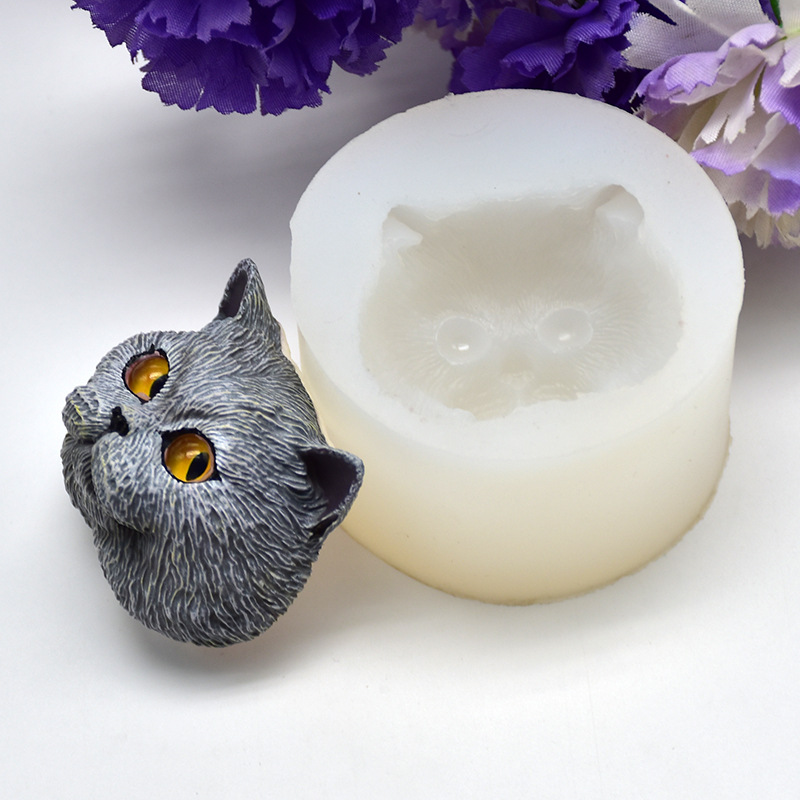 Silicone Mold Short-haired Cat - Soap Making Handmade 评论和价格
