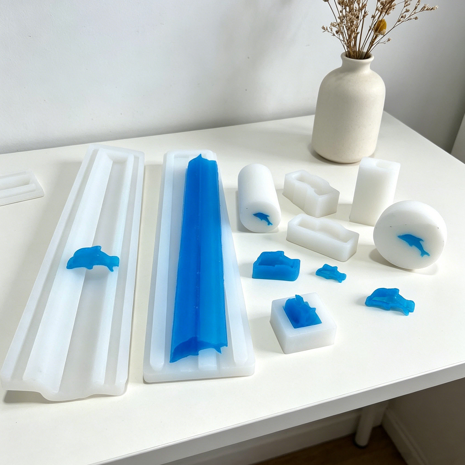 1Set Dolphin Shaped Long Tube  - Soap Making Cold Process 评论和价格