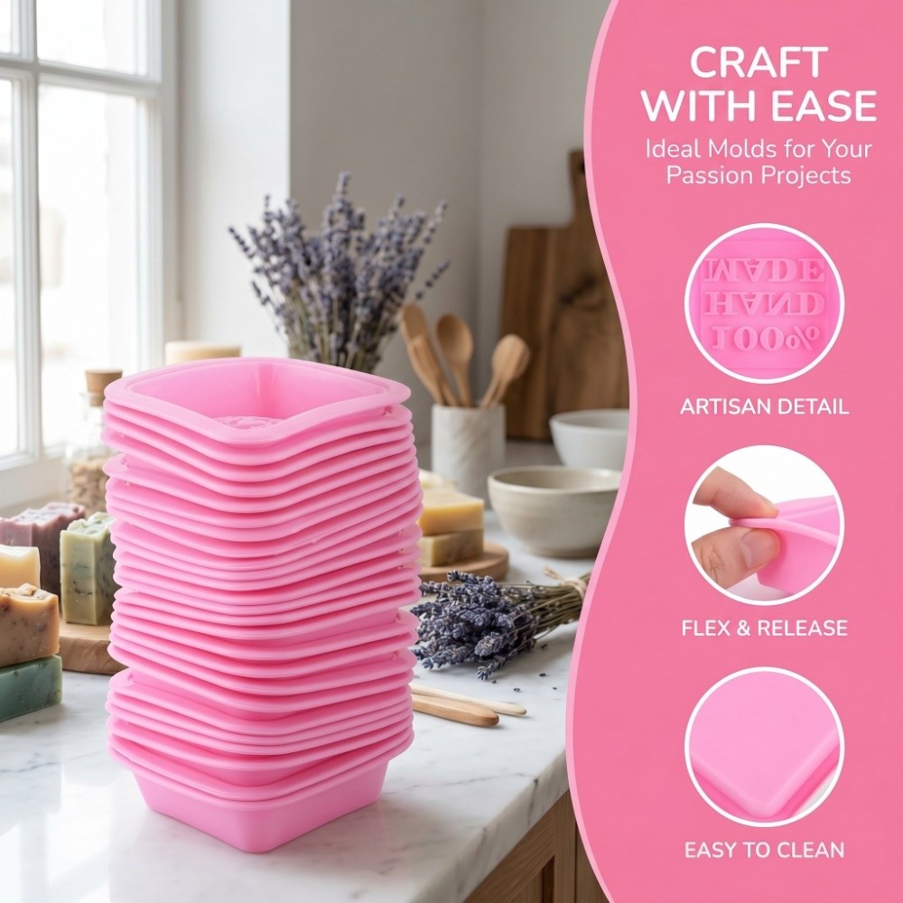 25PCS Silicone Silicone Soap M - Soap Making Cold Process 评论和价格