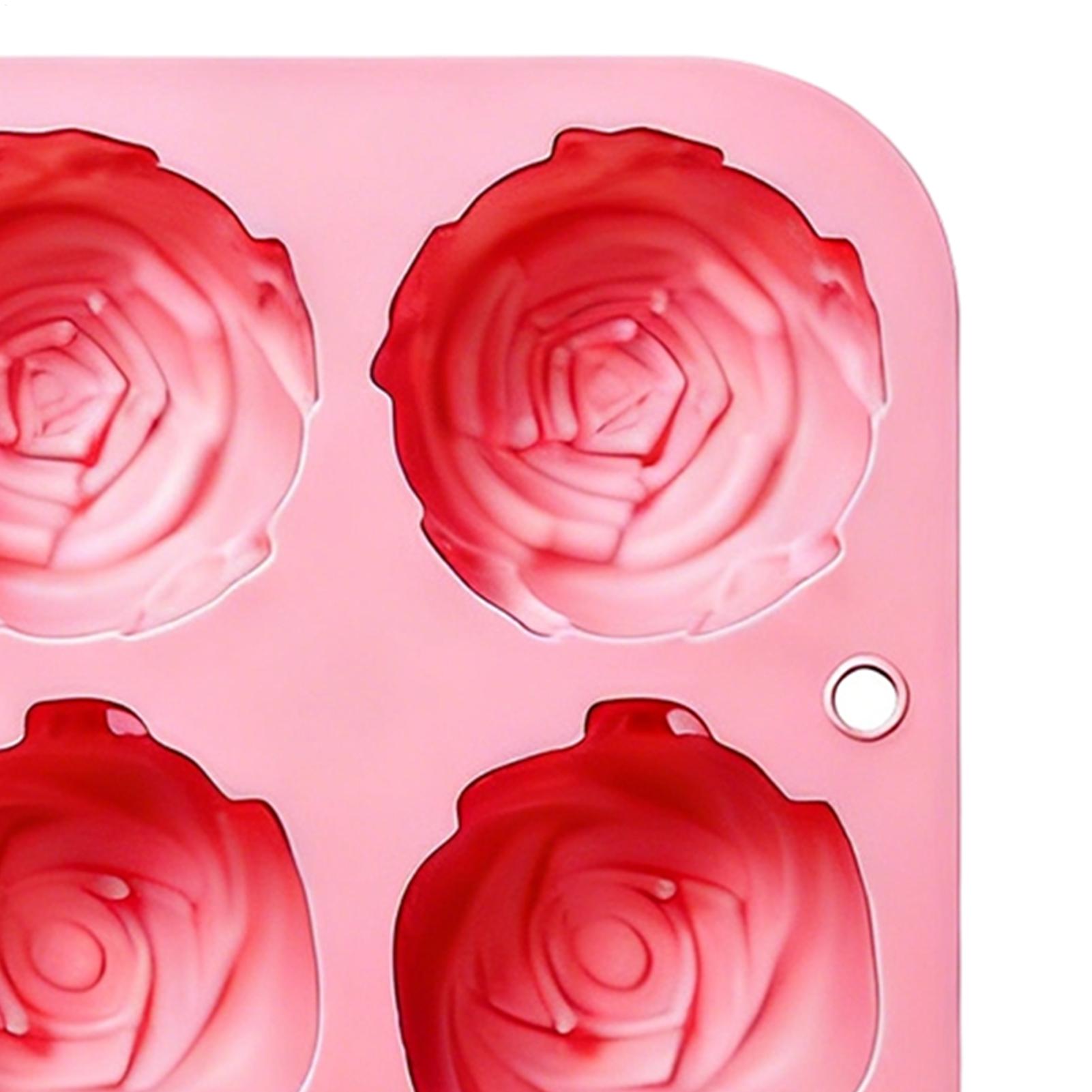 8 Holes Rose Flower Silicone M - Soap Making Tools 评论和价格