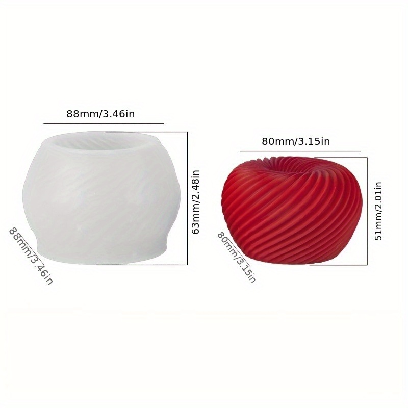 A trendy red apple silicone mo - Soap Making Handmade 评论和价格
