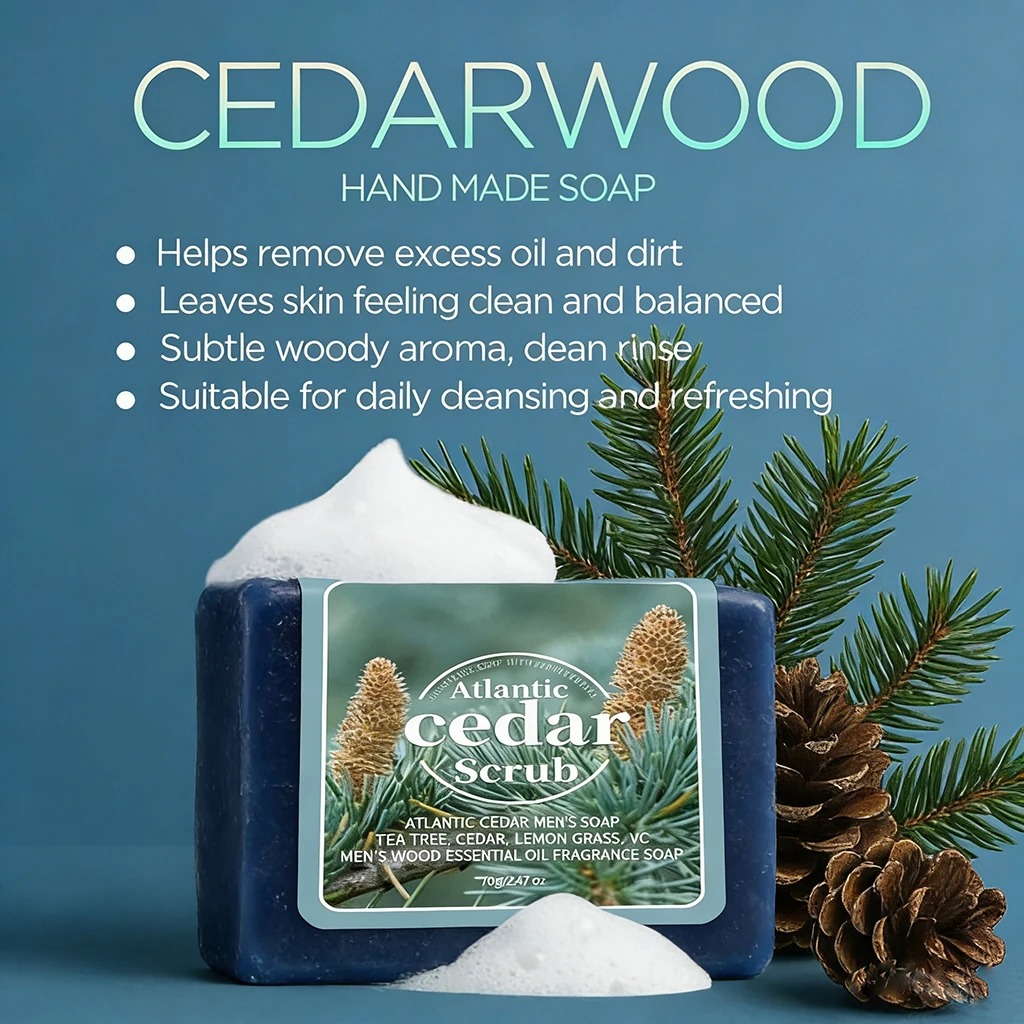 Men's Cedar Essential Oil Soap - Castor Oil Soap 评论和价格
