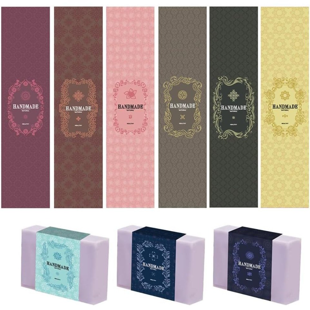 90PCS Handmade Wrap Label Tape - Kraft Soap Label 评论和价格