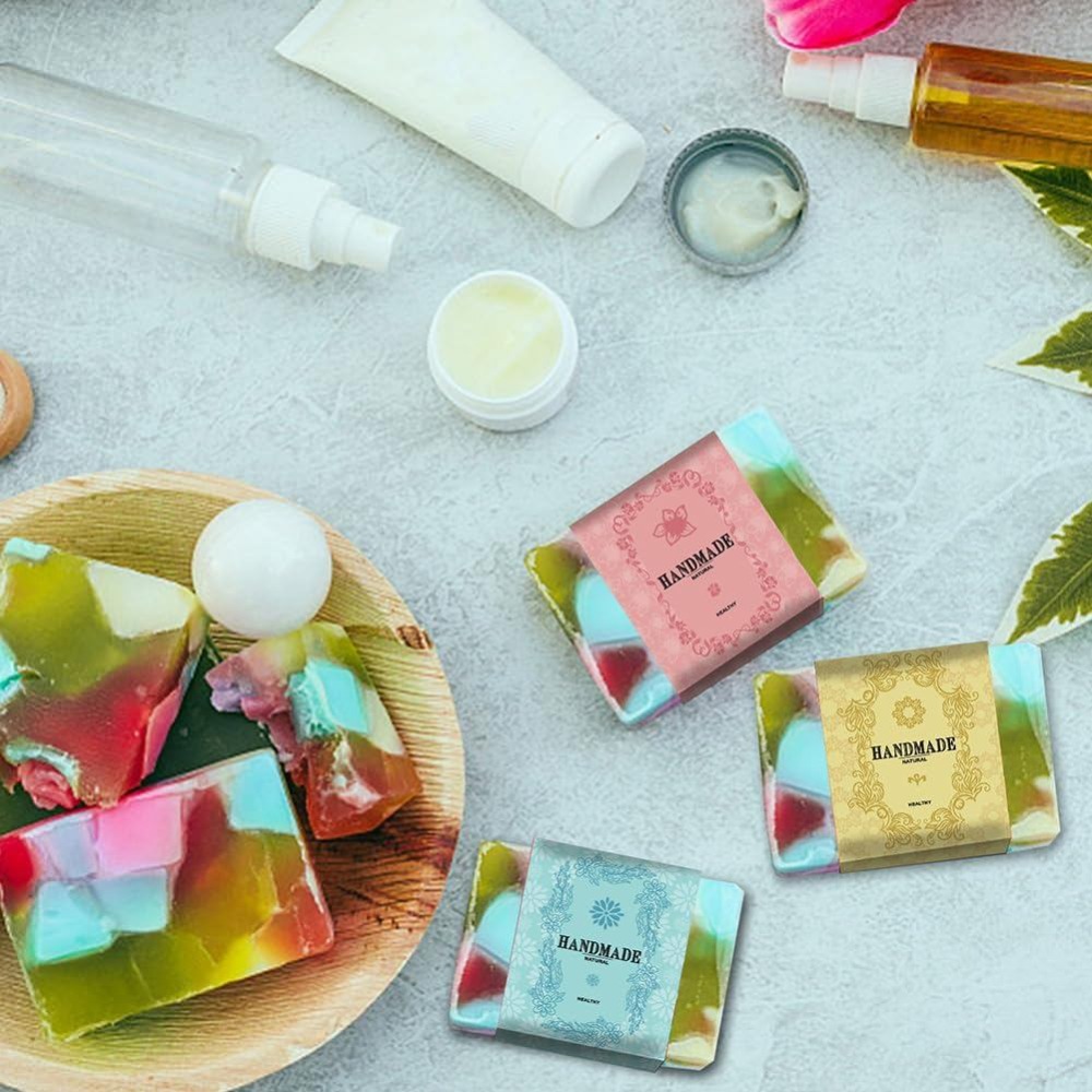 90PCS Handmade Wrap Label Tape - Kraft Soap Label 评论和价格