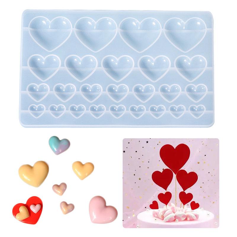 Multisize Love Heart Silicone  - Soap Making Handmade 评论和价格