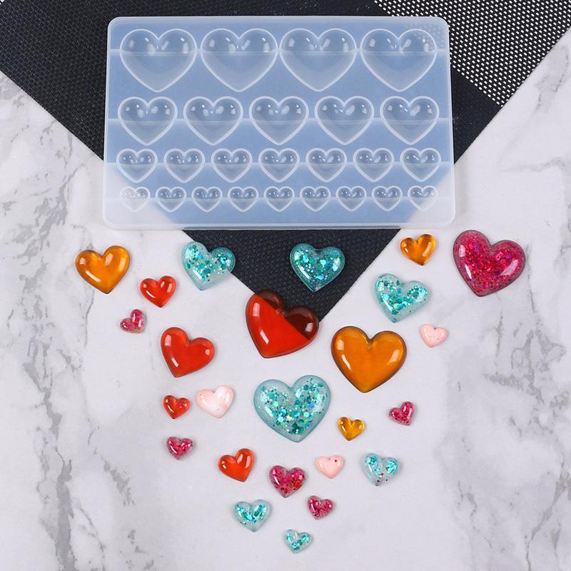 Multisize Love Heart Silicone  - Soap Making Handmade 评论和价格