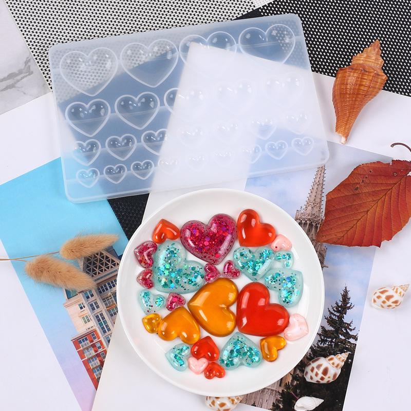 Multisize Love Heart Silicone  - Soap Making Handmade 评论和价格